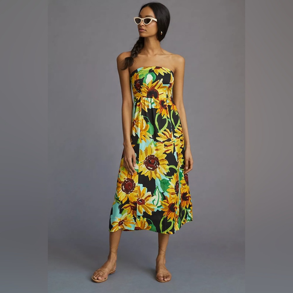 Anthropologie - Maeve Strapless Mini Dress